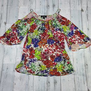 Karen Kane Off The Shoulder Flowered Print Blouse